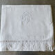 Antique linen embroidered sheet