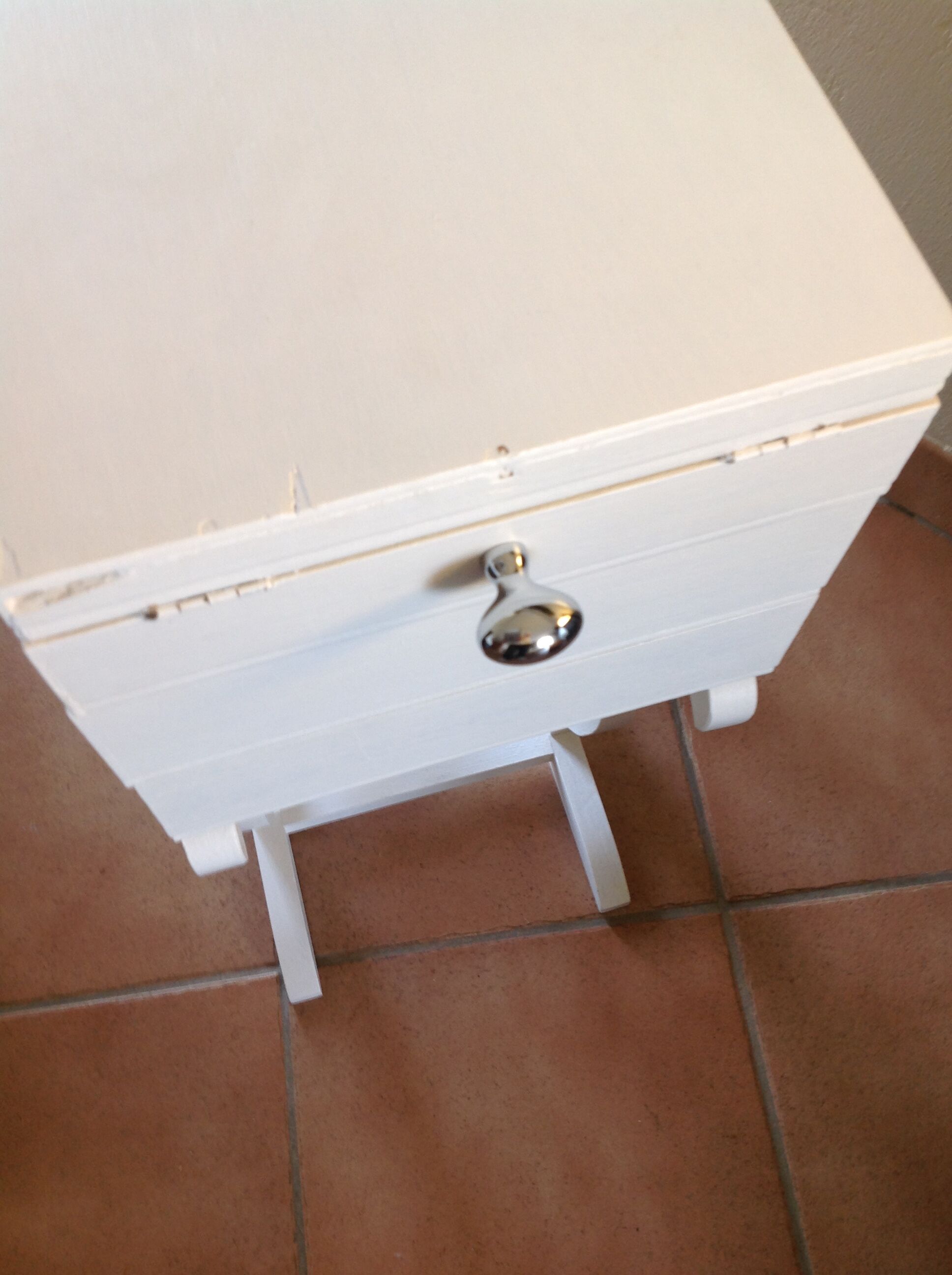 Worker painted wooden art deco form