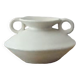 Vase forme organique en tadelakt blanc