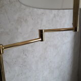 Double lighting brass floor lamp
