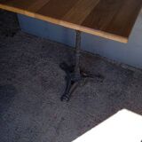 14 Bistro table(s) 60/60cm solid wood top pedestal table