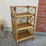 Vintage rattan shelf