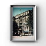 Fine art Hotel Kamp, Helsinki, 1930 with white border, limited edition, rare find in original color