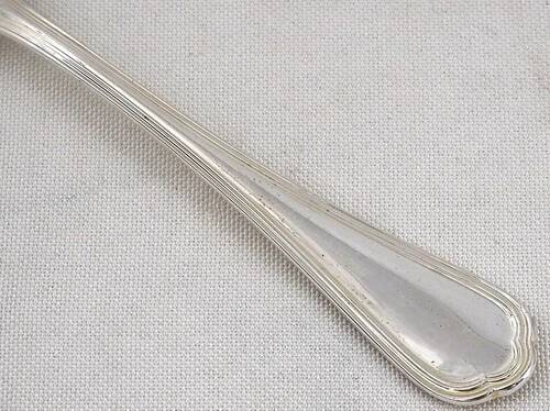 Christofle Spatours, 12 cake forks, silver-plated, excellent condition.