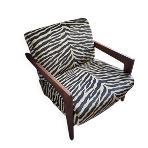 Fauteuil Izag AMPM tissus Jacquard