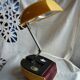 Articulated bedside alarm alarm lamp "Space Age" 70s