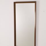 Miroir en palissandre avec épingles en laiton, AM Spejle Danemark, années 1960