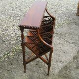 Porte revus  / livre d'hotel en acajou vintage