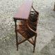 Vintage mahogany magazine/hotel book rack