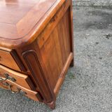 Beautiful Louis XV style crossbow chest of drawers