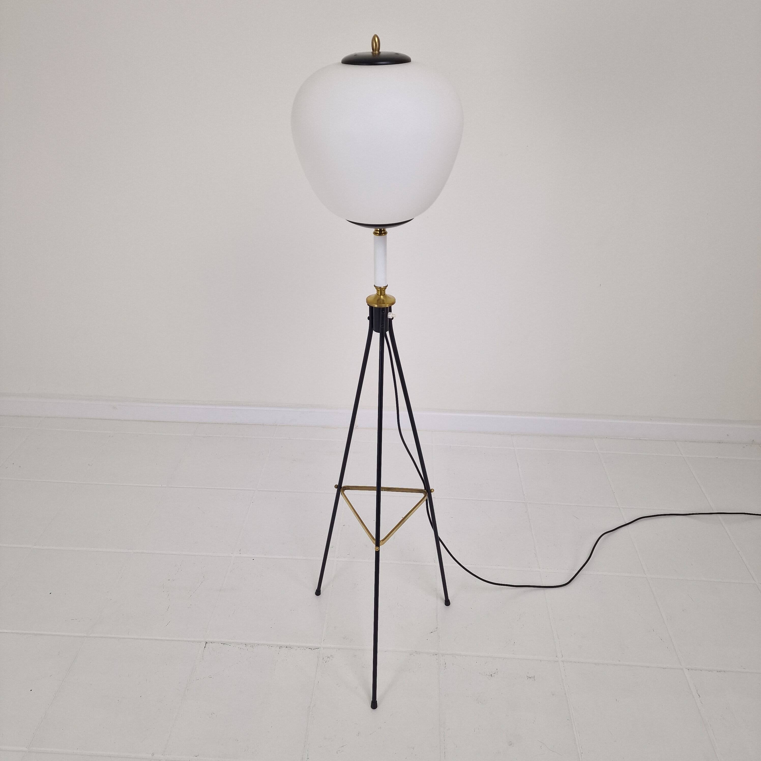 Stilnovo Tripod Floor Lamp, Italy 1950's