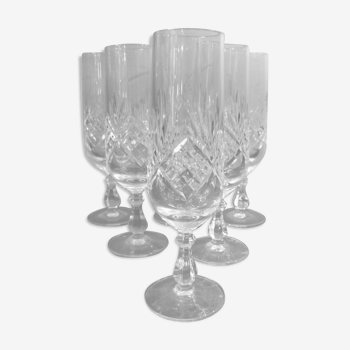 6 flûtes à champagne Baccarat