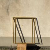 Old frame in gilded wood patina gold leaf