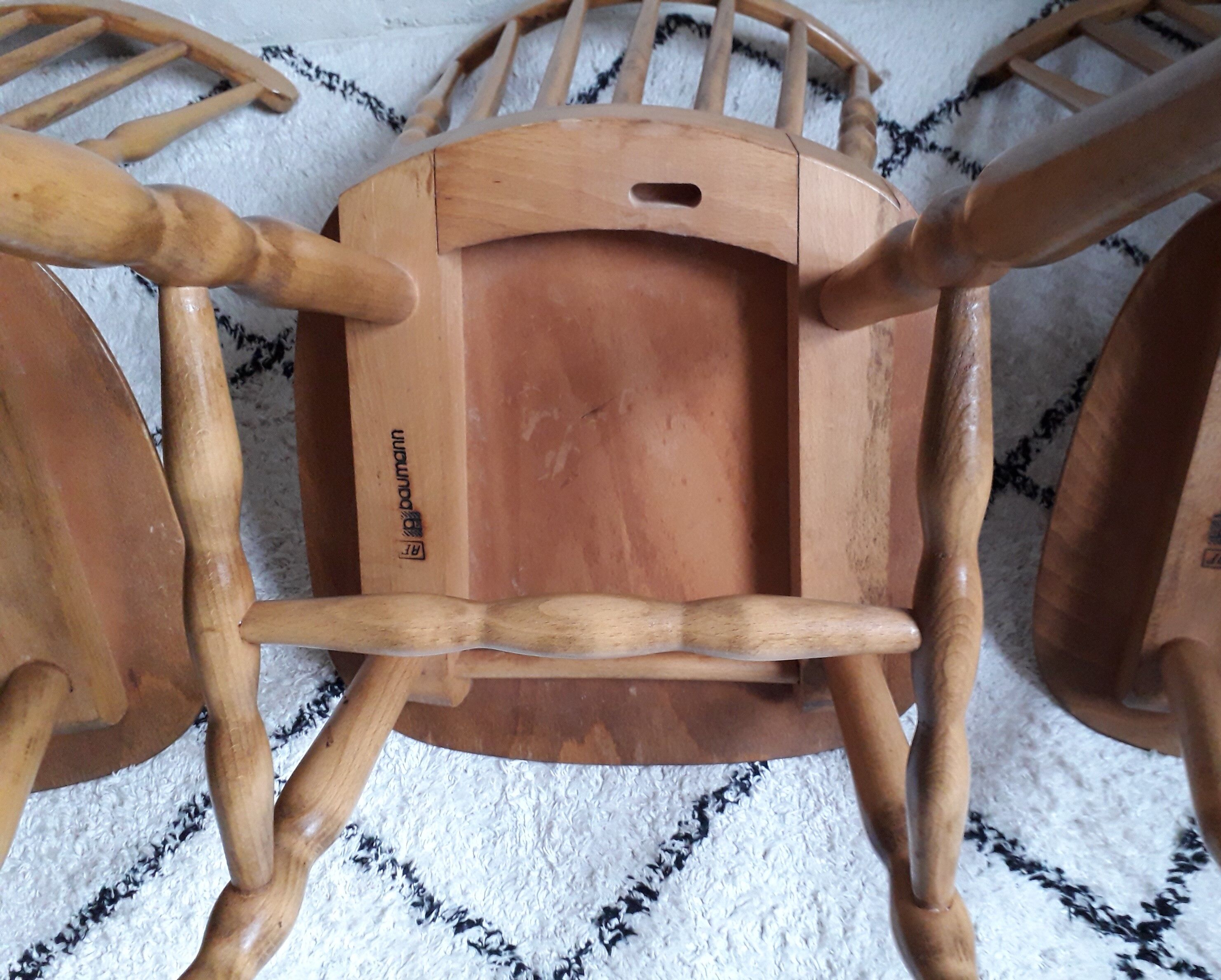 Lot de 4 chaises bistrot Baumann modèle Tacoma