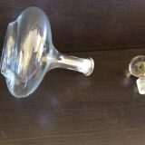 Mouth-blown glass decanter