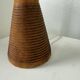 Paire de lampes de table bois chêne années 50