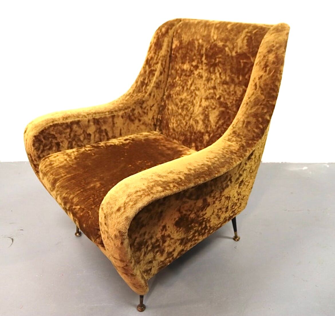 Pair set of 2 armchairs, italy 1950s