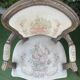 Basket bed and its two armchairs