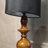 Lamp 1950 foot turn in olive tree, 45x23