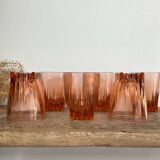 6 vintage “art deco” Rosaline glasses