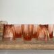 6 vintage “art deco” Rosaline glasses