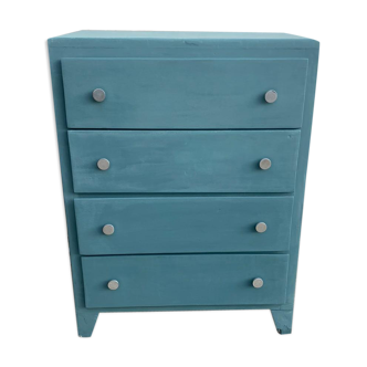 Commode vintage bleu 1970