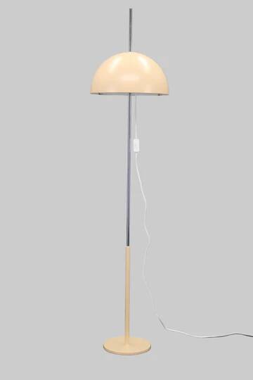 Mushroom floor lamp space age metal Napako 1970s Czechoslovakia