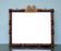 Super large Mirror Tramp Art Framed with brass elements 94 96 Prussia