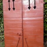 Pair of old openwork shutters