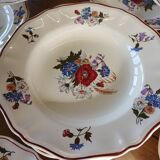 21 old Sarreguemines soup plates