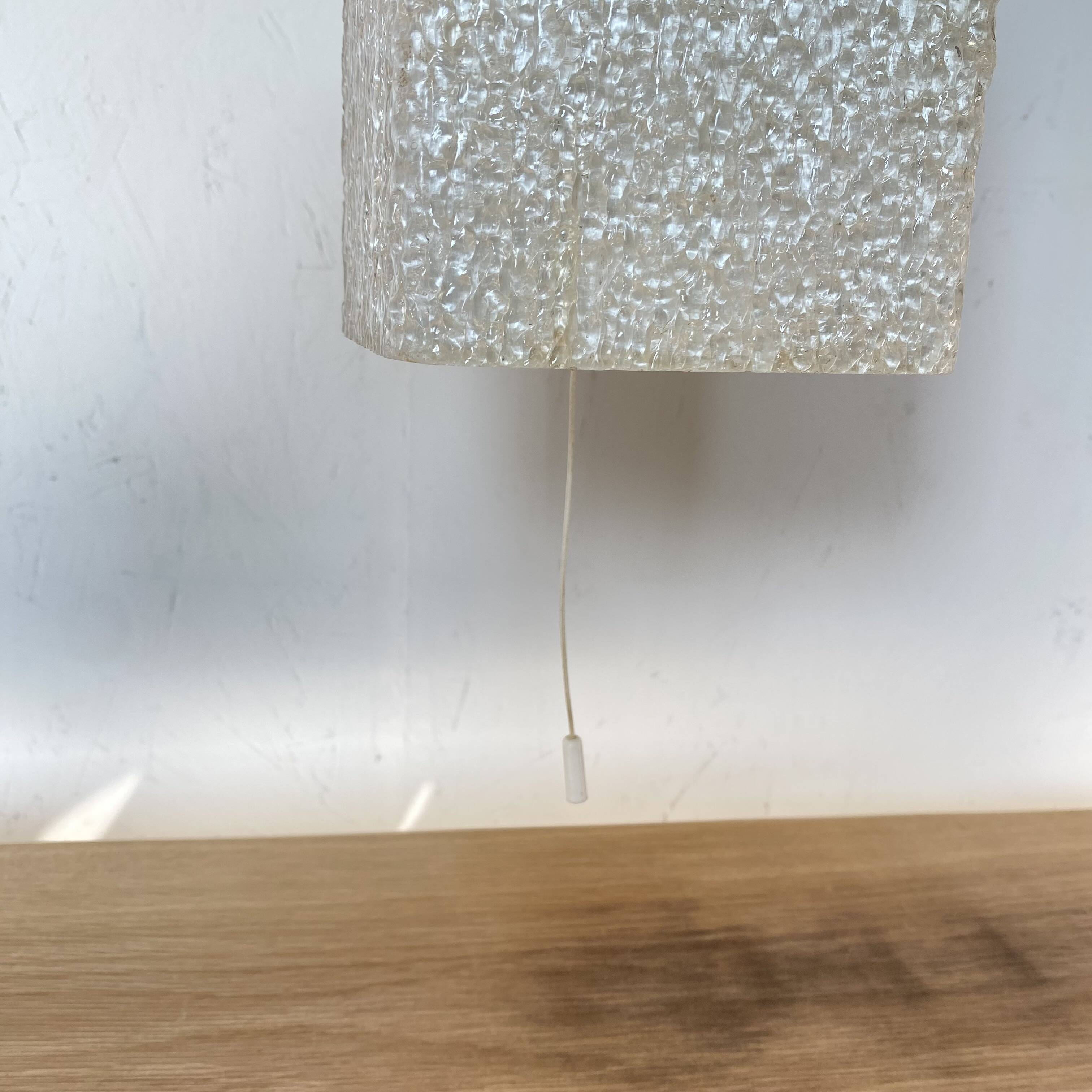 Antique seventies perspex wall light, vintage lighting 1960 1970 LAMP-7471