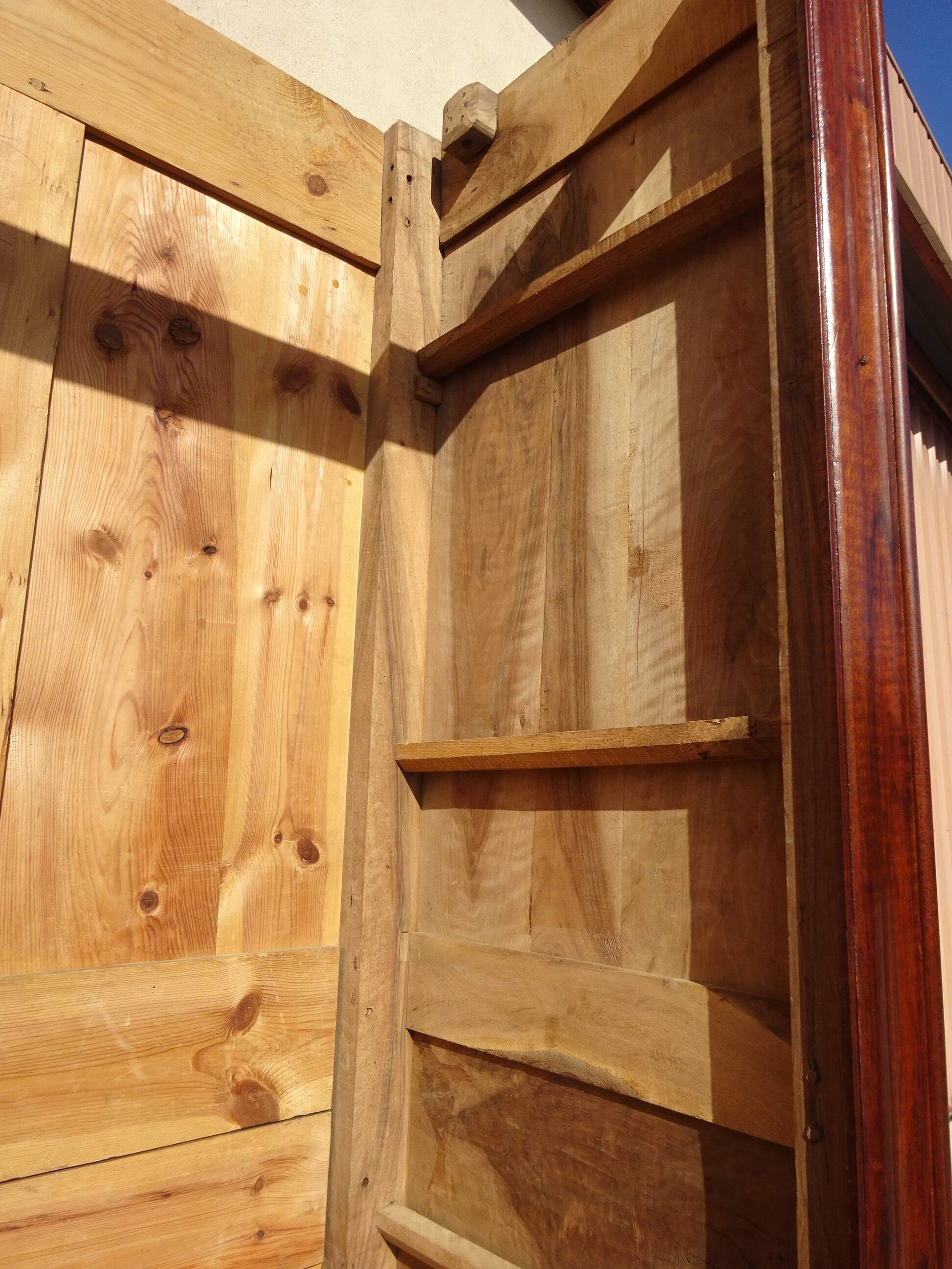 Very large Louis Philippe walnut wardrobe