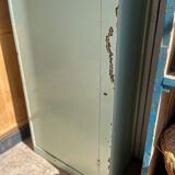 Old original green patina cabinet