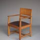 Oak Armchair by Henk Wouda for H. Pander & Zn., 1930s