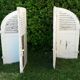 Curved shutters oak and fir H156xL245