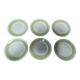Set of six flat plates in Badonviller ironstone earthenware, Am model