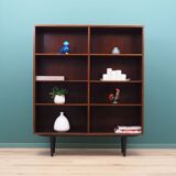 Mahogany bookcase, Danish design, 1970s, production: Omann Jun