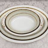 Two luxury porcelain service dishes art japan