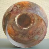 small glass vase Mistigri Chapoutier unique piece signed vintage decor