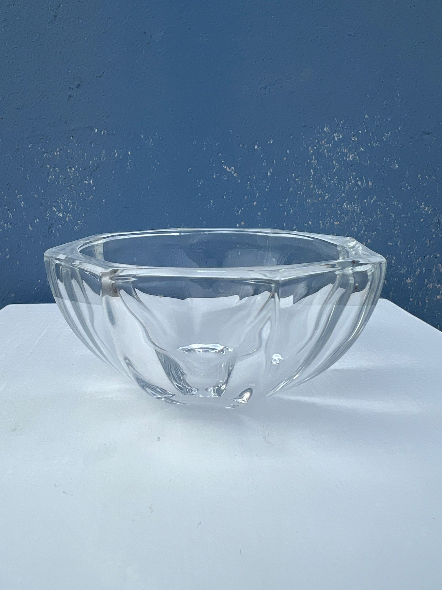 Octagonal glass cup D: 11,5cm