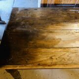 Large country table in cherry wood, late 1800s