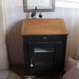 Antique oak jam jar
