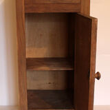 Natural wooden bedside table