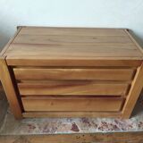 Solid elm chest of drawers