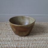 Vintage stoneware salad bowl ceramic pottery handmade craft production