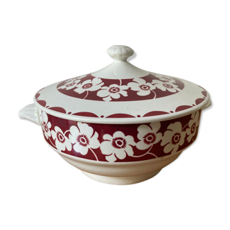 Vintage porcelain soup bowl Digoin Sarreguemines