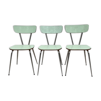 Suite de 3 chaises vintage