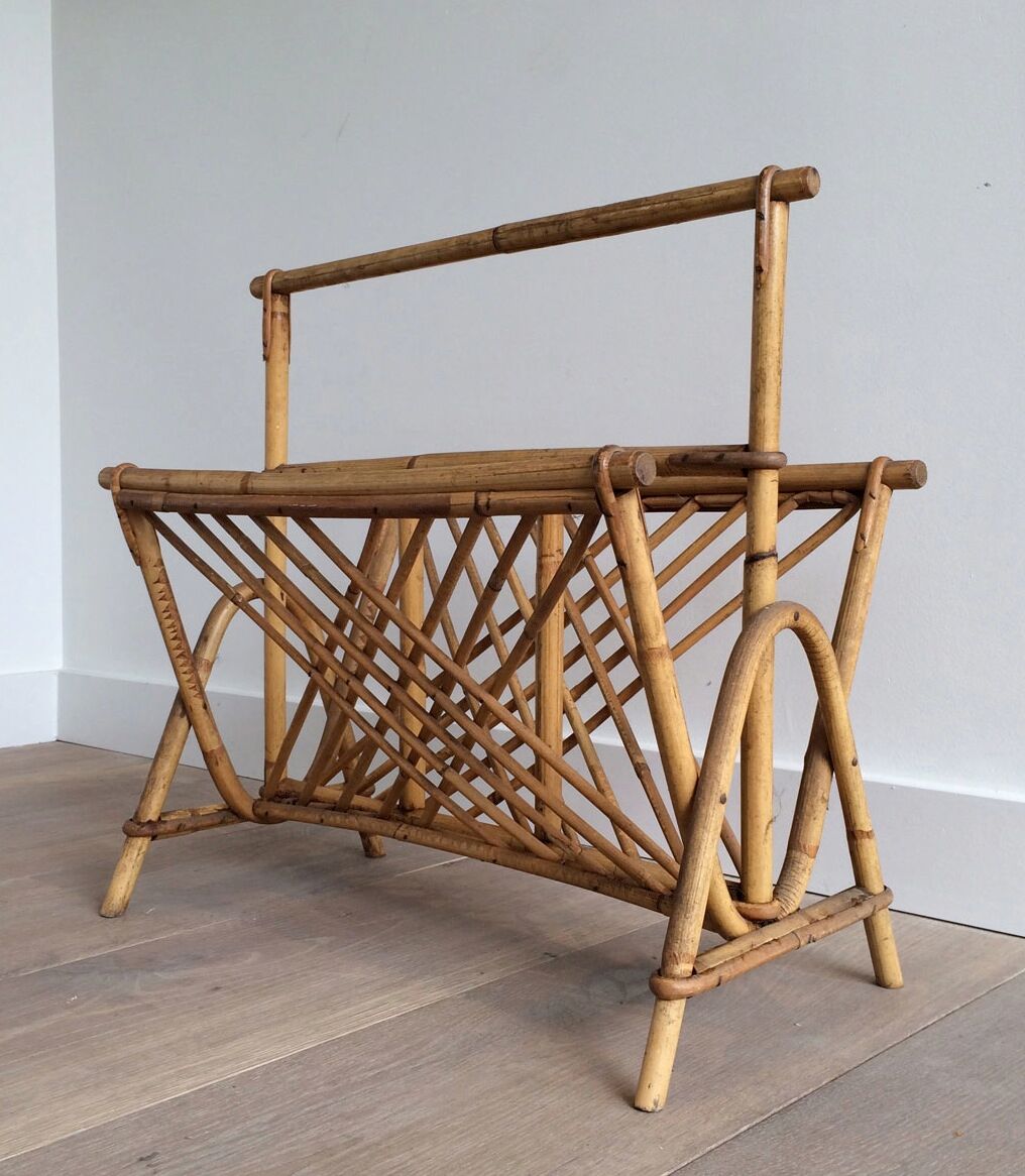 Magazine rack Wicker, around 1950