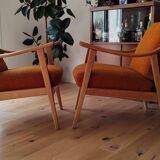 Paire de fauteuils scandinave wrenger