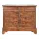 Louis Philippe style commode in walnut burl veneer.